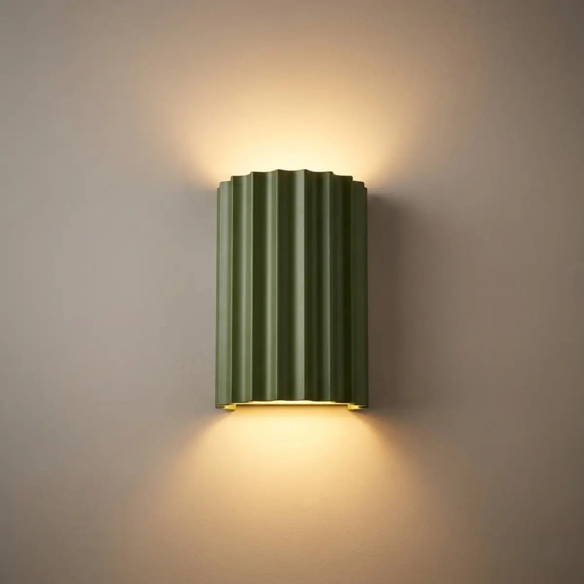 Arcato Modern Resin Wall Light – Green/Grey/Orange for Living Room/Bedroom